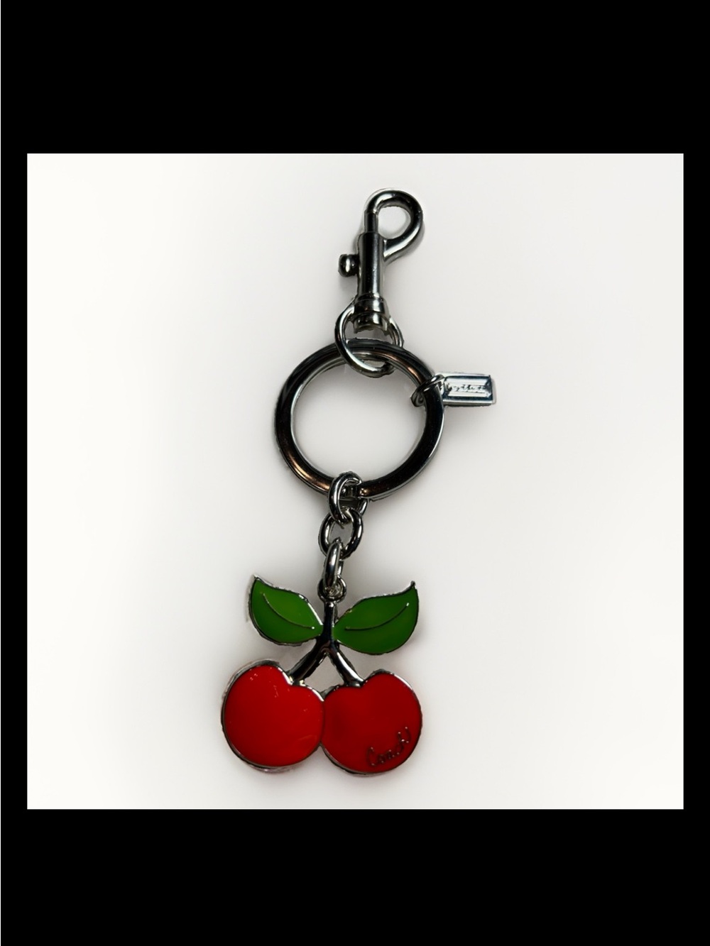 oach Signature Cherry Bag Charm, 2020-Style: (#88547) Coach Boutique Collection